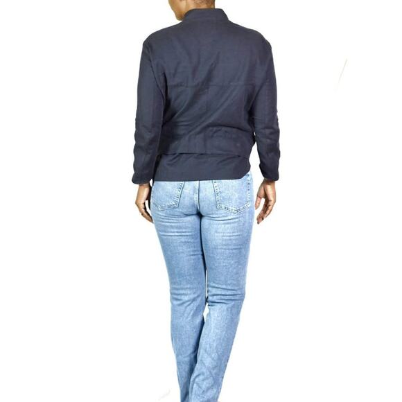 Kuho Cotton Jacket Blue Twill Korean Convertible Canvas Avant Garde Size Small - Picture 8 of 15